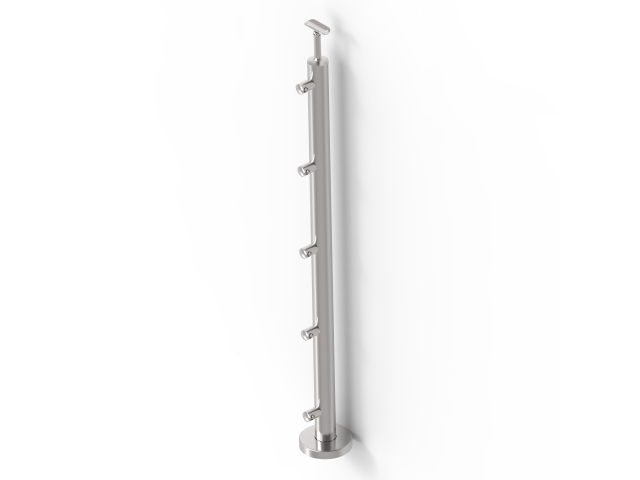 Pfosten, Oberverankerung - grade AISI304, D42,4/5x
