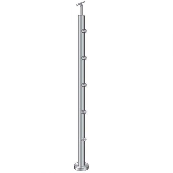 Pfosten, Oberverankerung - auf Treppe